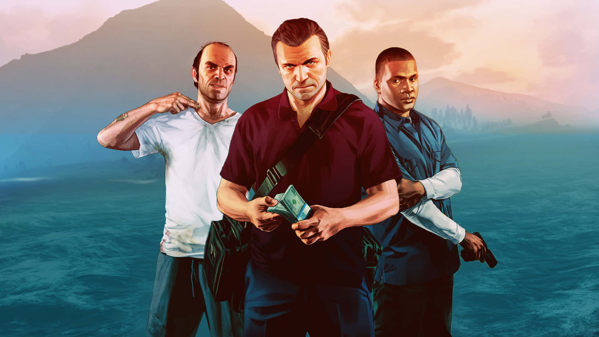 Sfondodi Realtà Immersiva Di Grand Theft Auto V