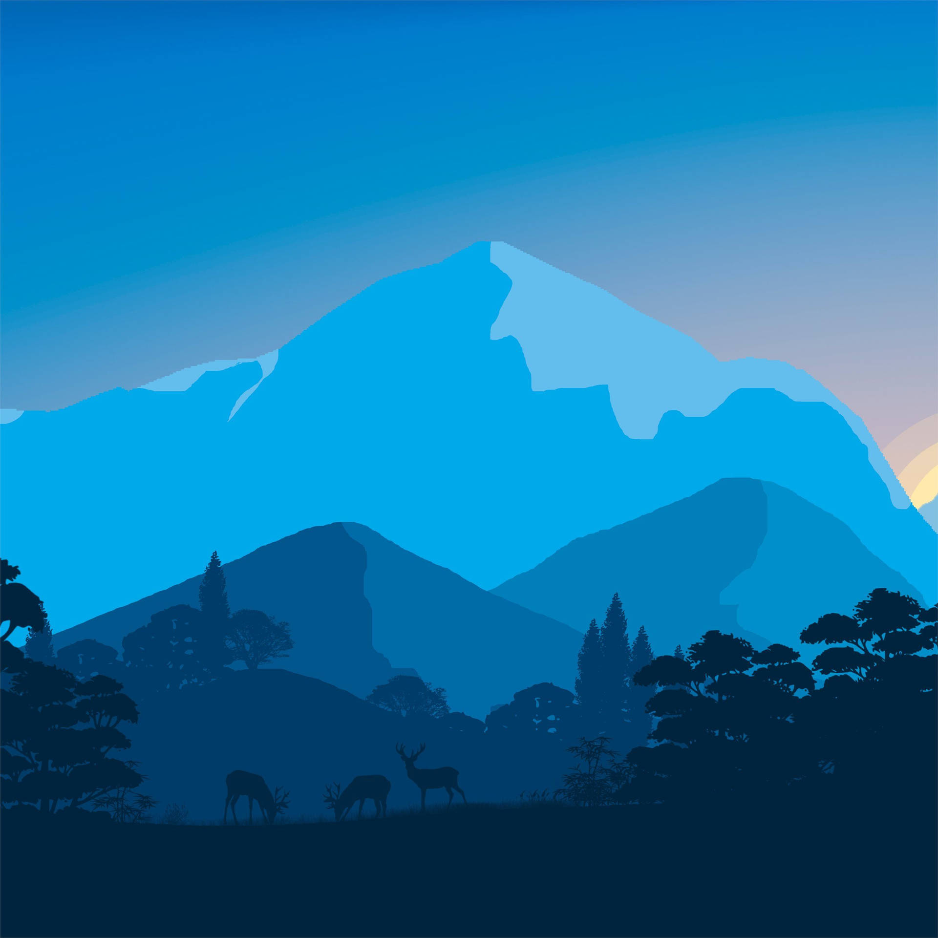 Best Ipad With Blue Mountains Wallpaper