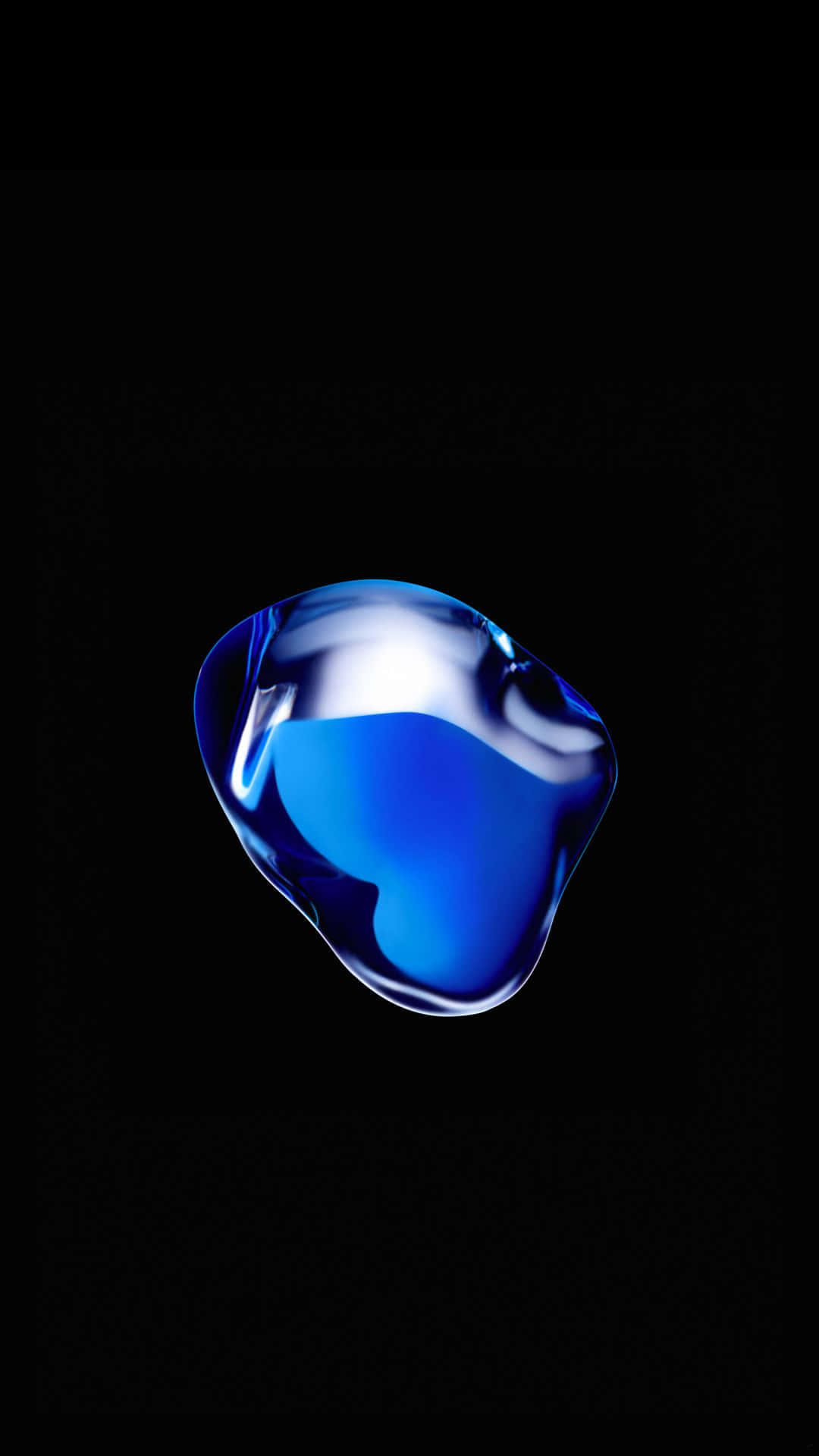 A Blue Glass Object Wallpaper