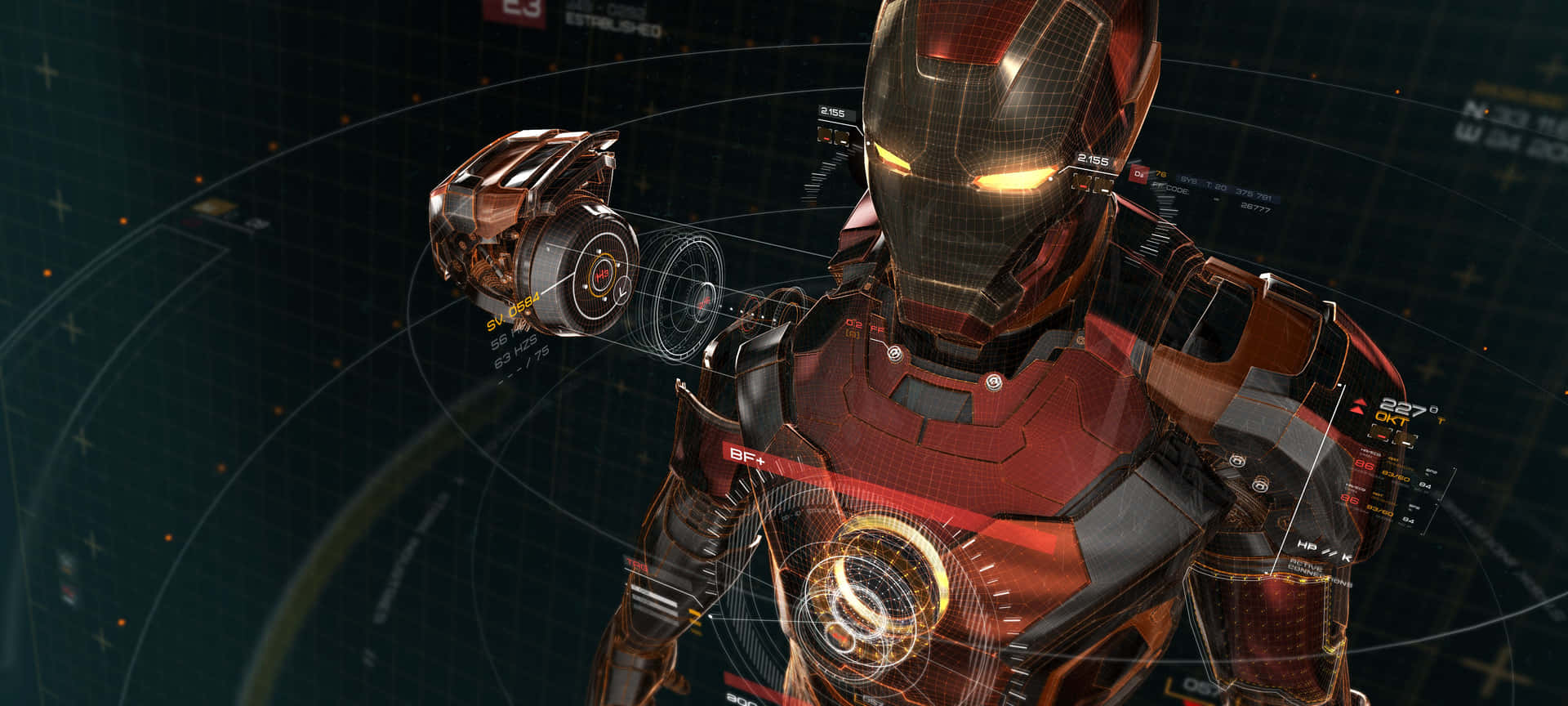 Tony Stark, også kendt som Iron Man. Wallpaper