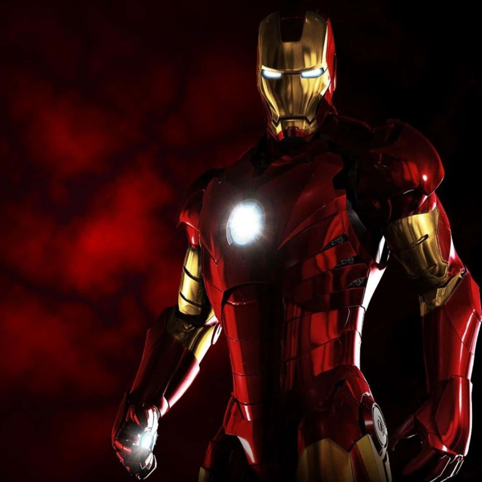 Iron Man Armored Avenger skiller sig ud fra mængden Wallpaper