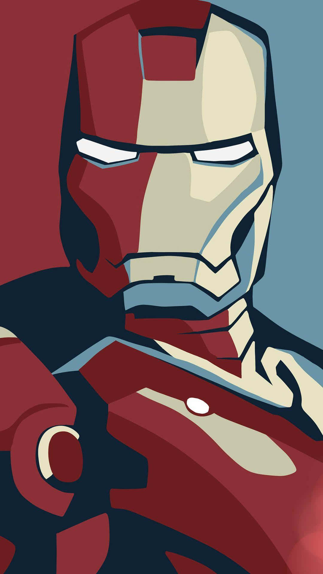 Iron Man, den umulige superhelt tager dit rum med storm! Wallpaper