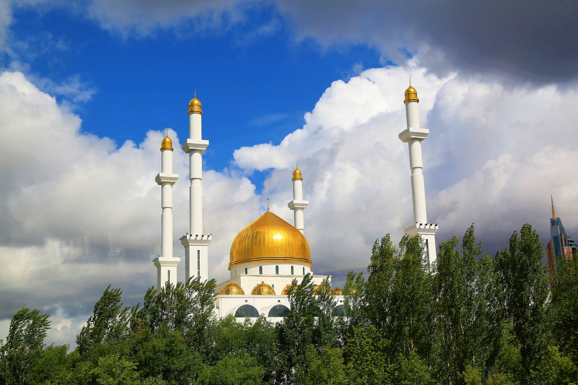 Besterislamischer Goldener Moschee Wallpaper
