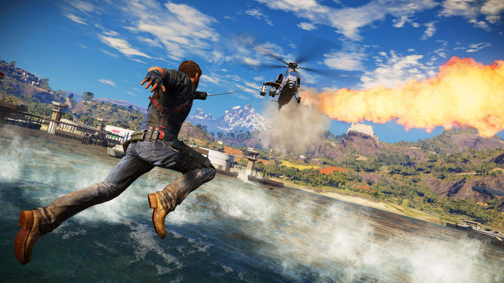 Best Just Cause 4 Background Rico Hooking A Helicopter