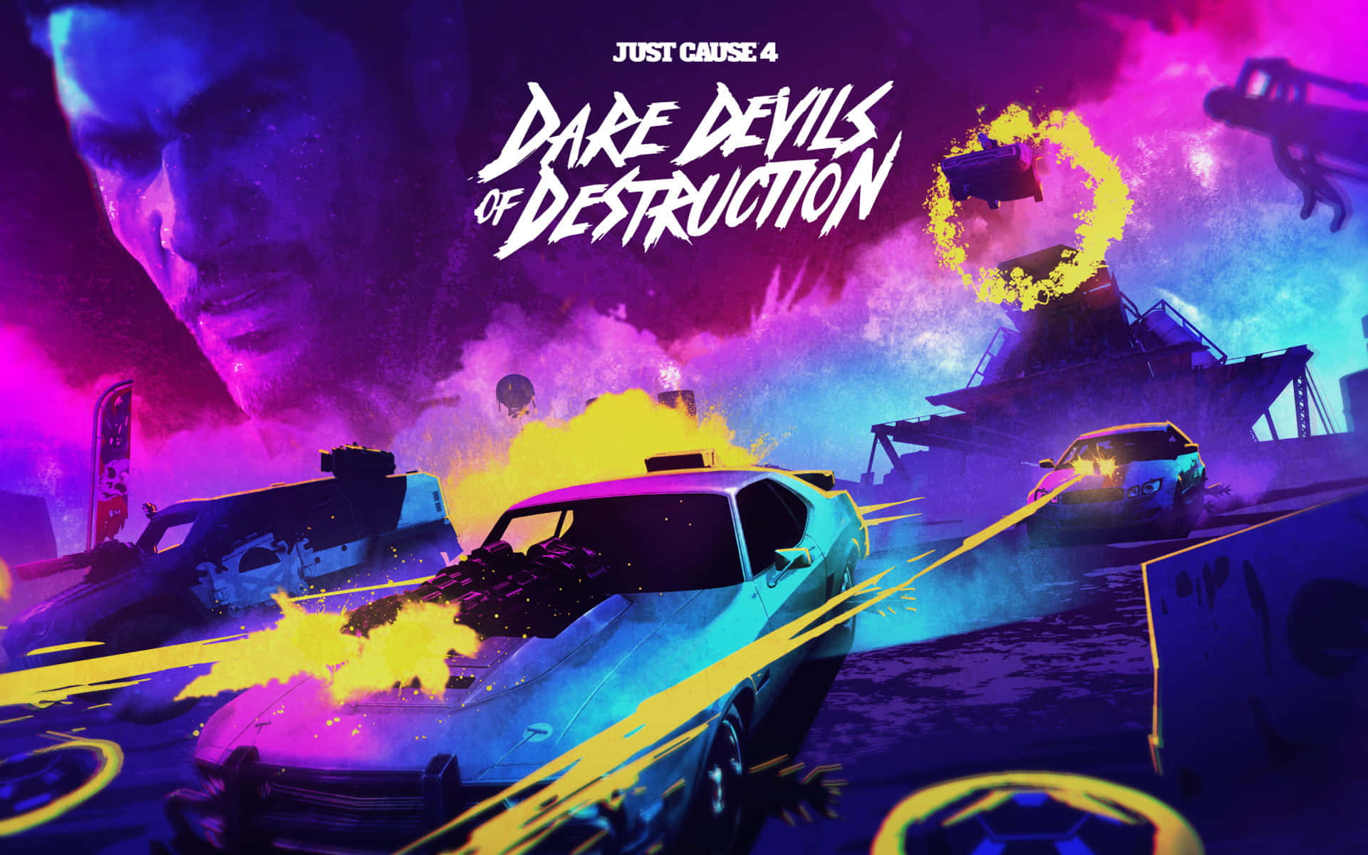 Bästajust Cause 4 Bakgrundsbild Dare Devils Of Destruction Affisch.