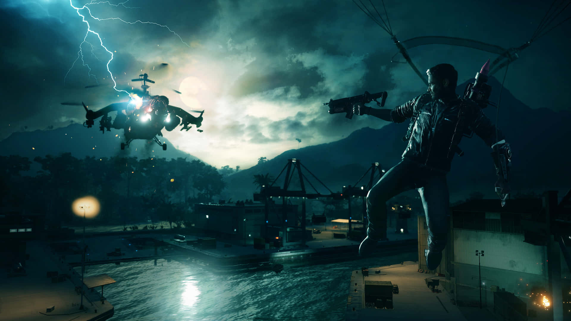 Best Just Cause 4 Background Rico Shooting A Helicopter