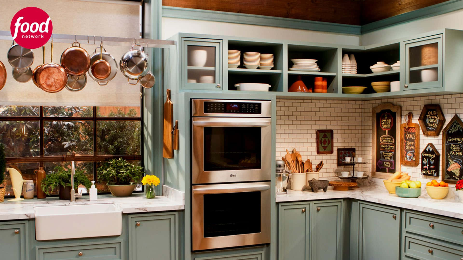 Blue Cabinets Best Kitchen Background