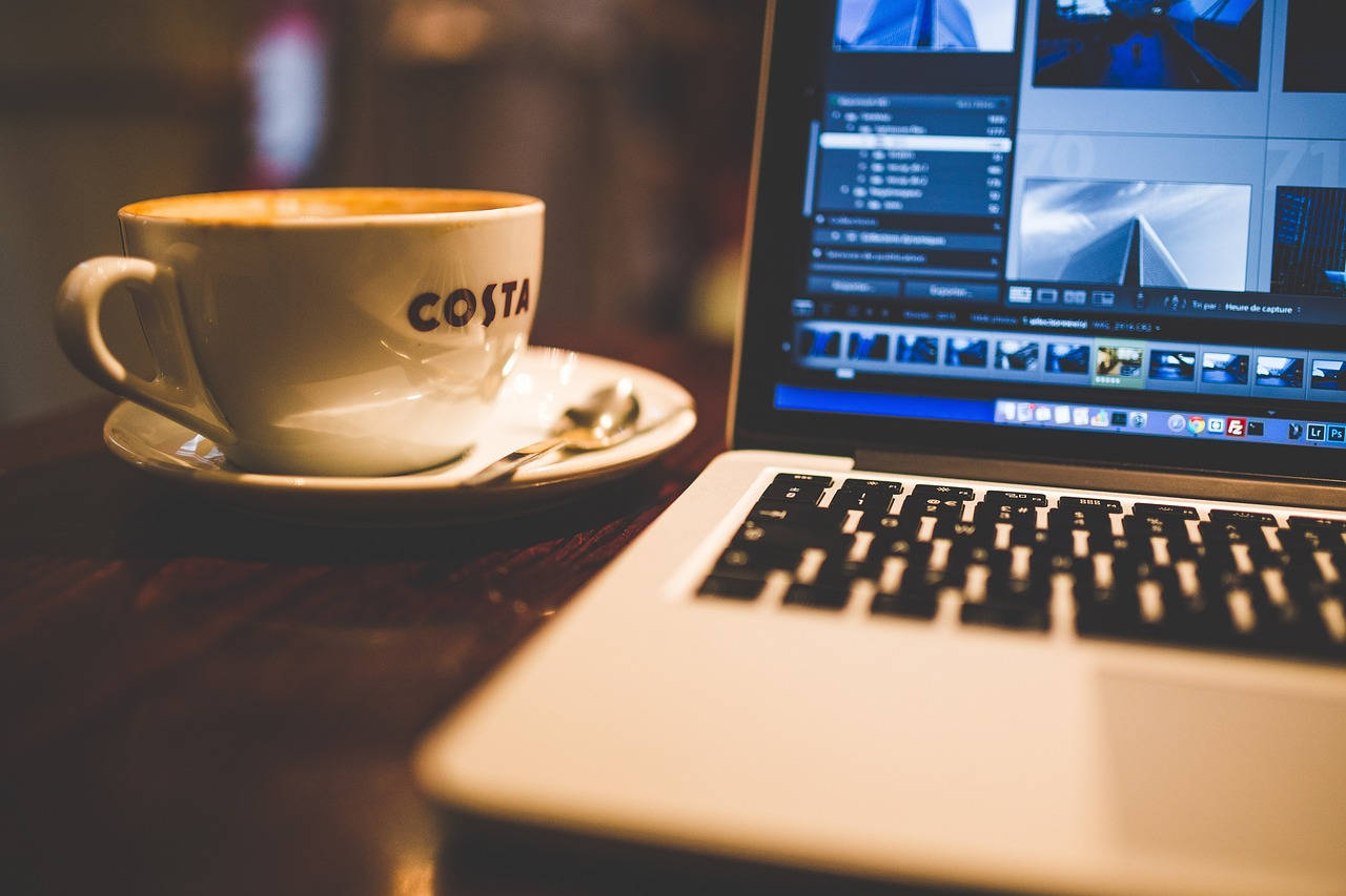 Best Laptop For Work And Coffee Latte Wallpaper