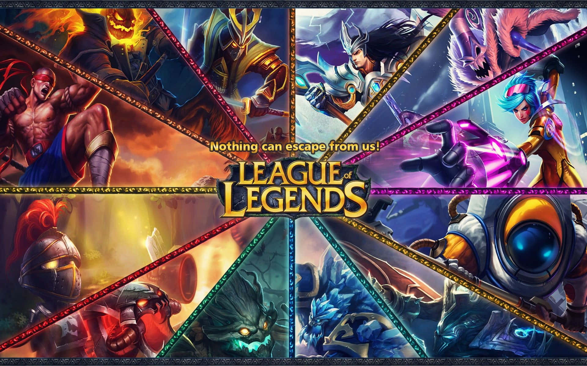 Bildde Bästa League Of Legends-mästarna Och Legenderna.