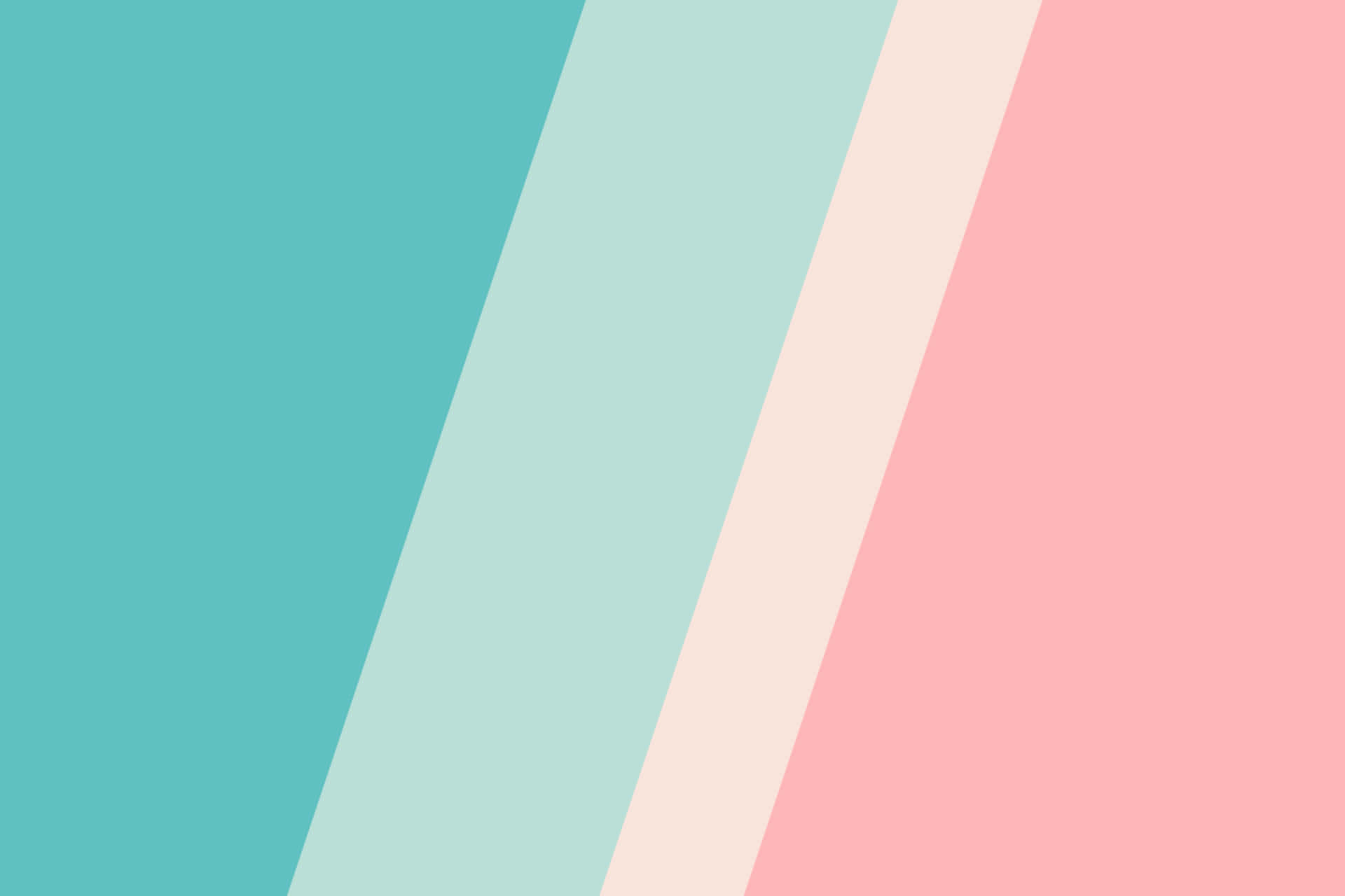 A Pink, Blue, And Green Striped Wallpaper
