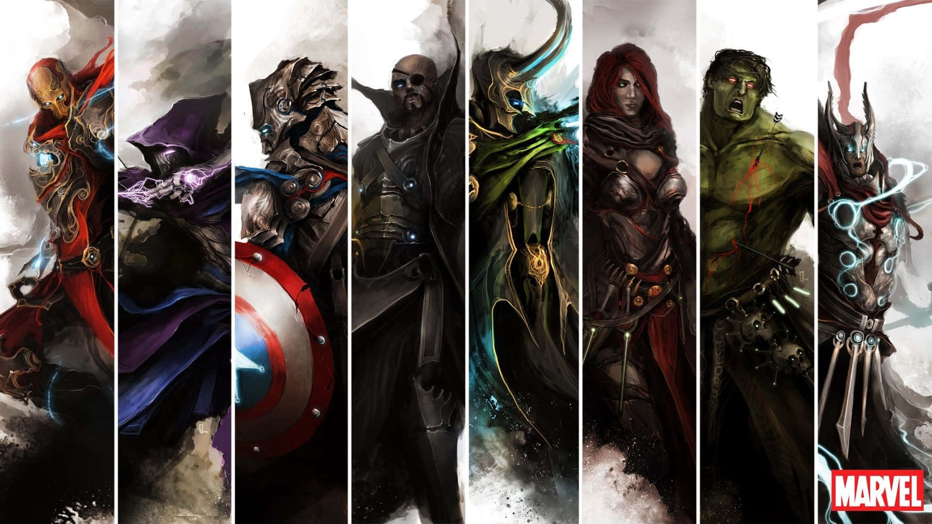 Superheroes Assemble! Wallpaper