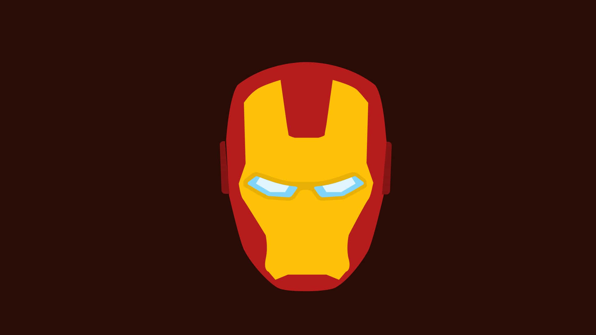 Iron Man Mask On A Dark Background