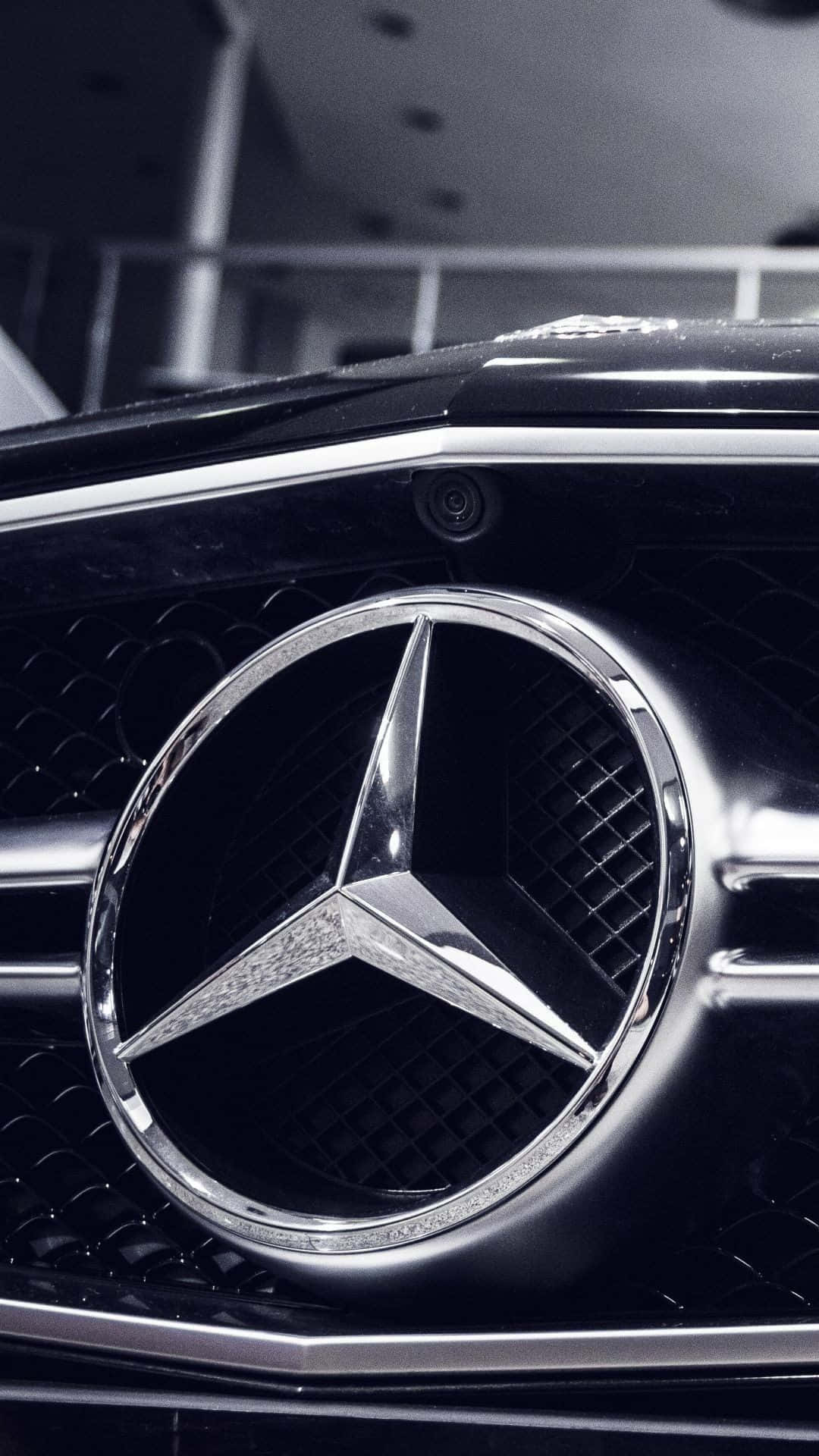 Bästamercedes Bakgrundsbild Med Logotypen Mercedes-benz S-klass.