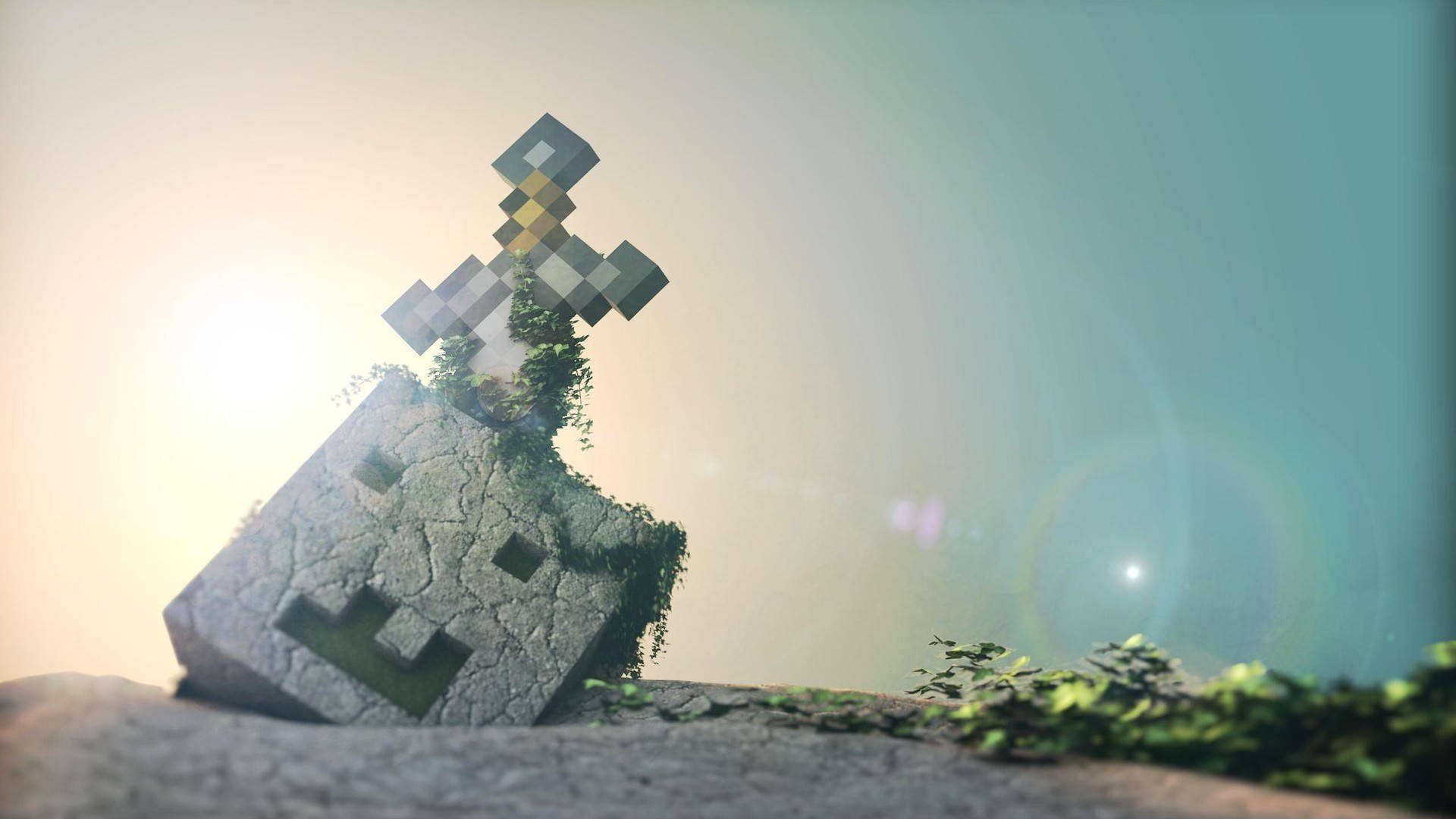 Bedste Minecraft Slain Skeleton Wallpaper