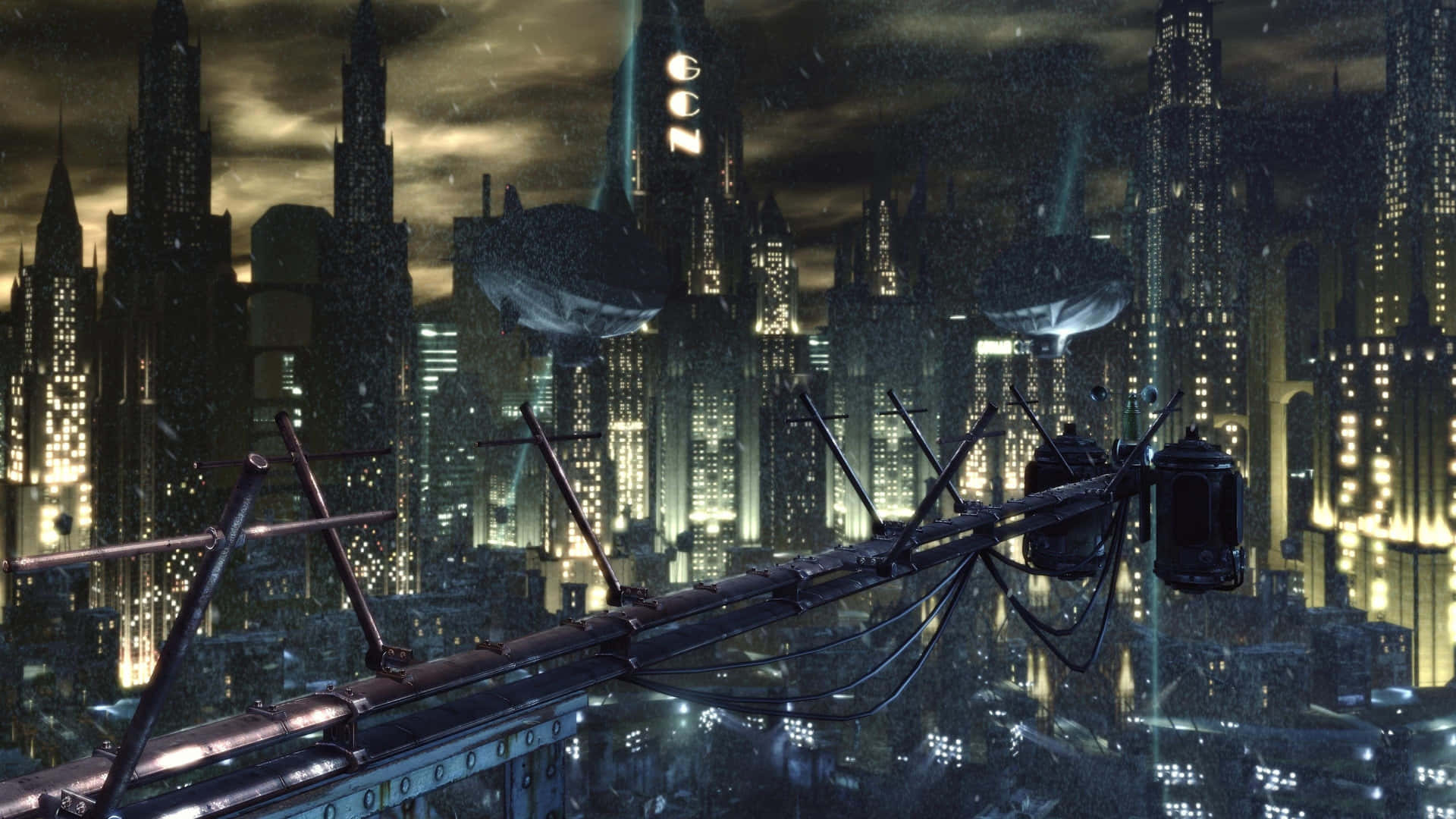 Dystopian City Cyberpunk Best Monitor Background