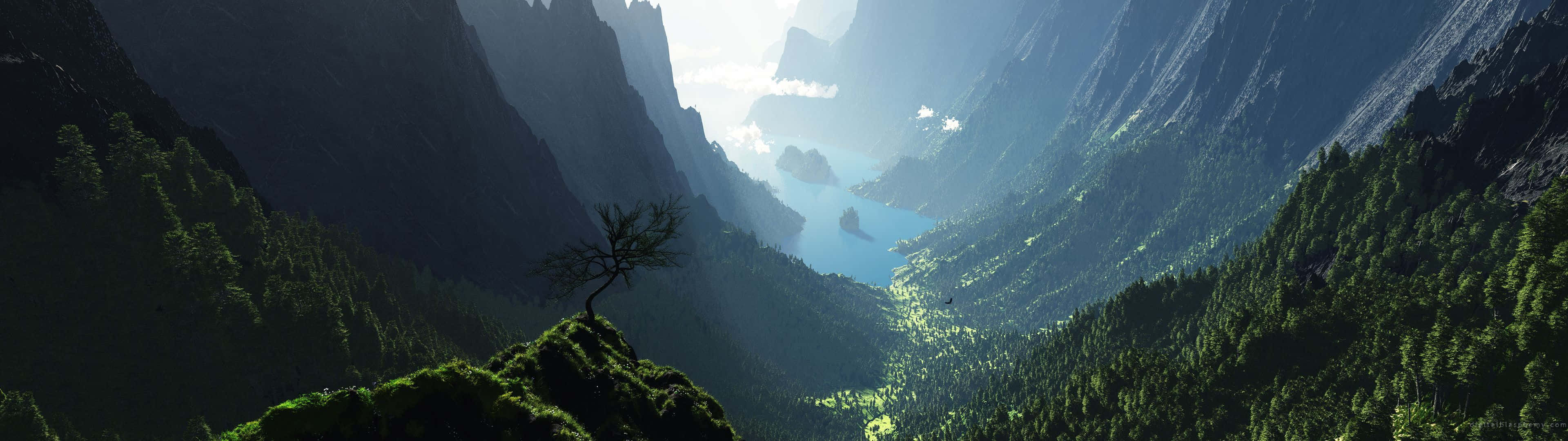 Fjord Valley Best Monitor Background