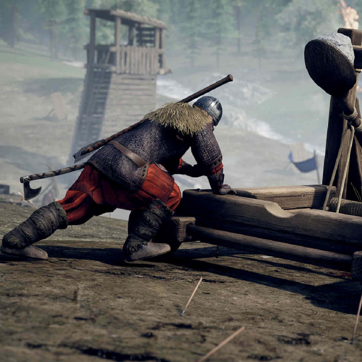 Best Mordhau Background Warrior On A Catapult