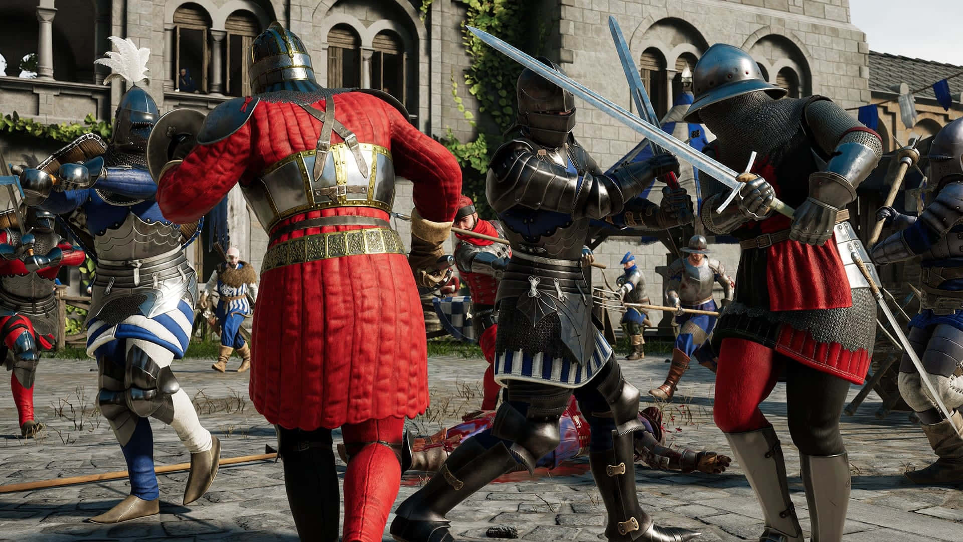 Best Mordhau Background Knights Fighting On A Square
