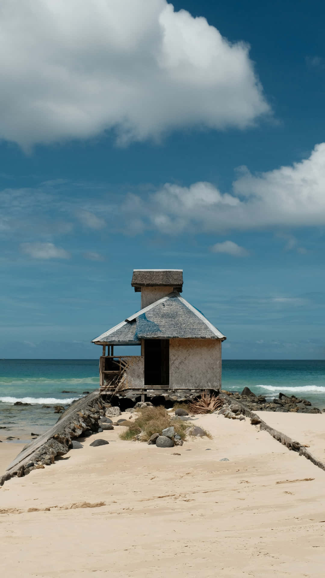 Best Nature Background Small House At The Beach Background
