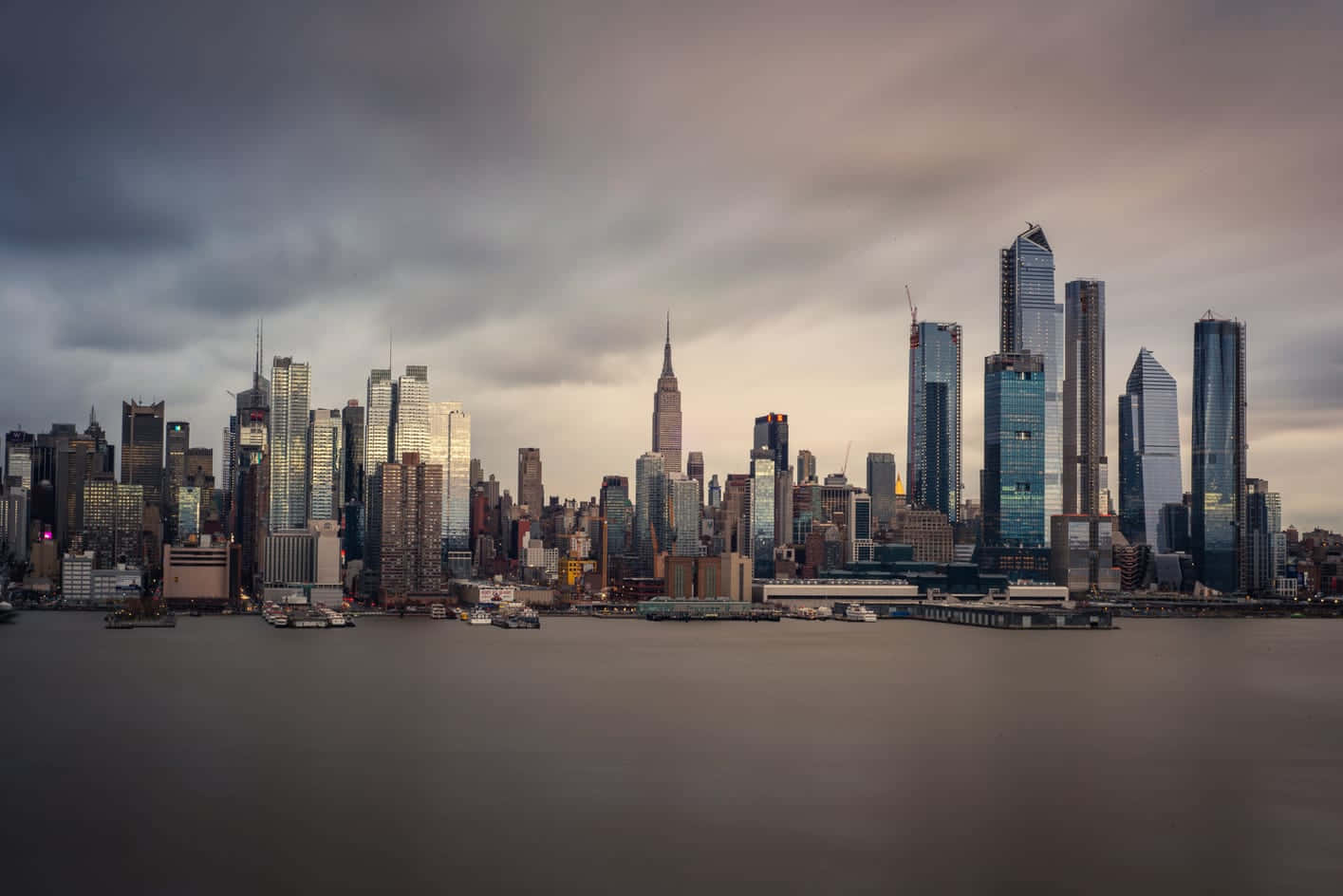 Panoramiskudsigt Af Bygninger Bedst New York Baggrund.
