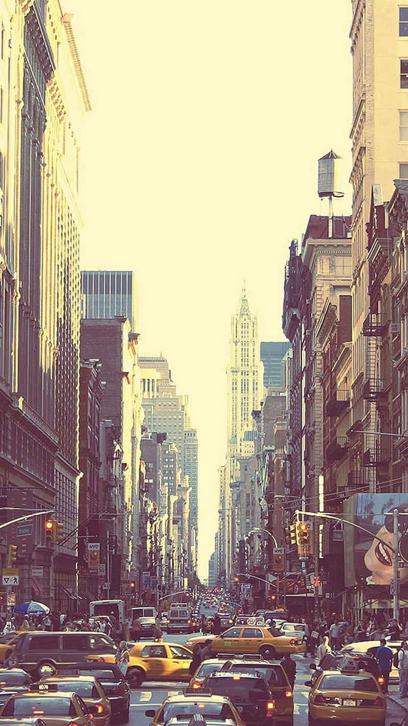 Stadtverkehrbeste New York Hintergrund