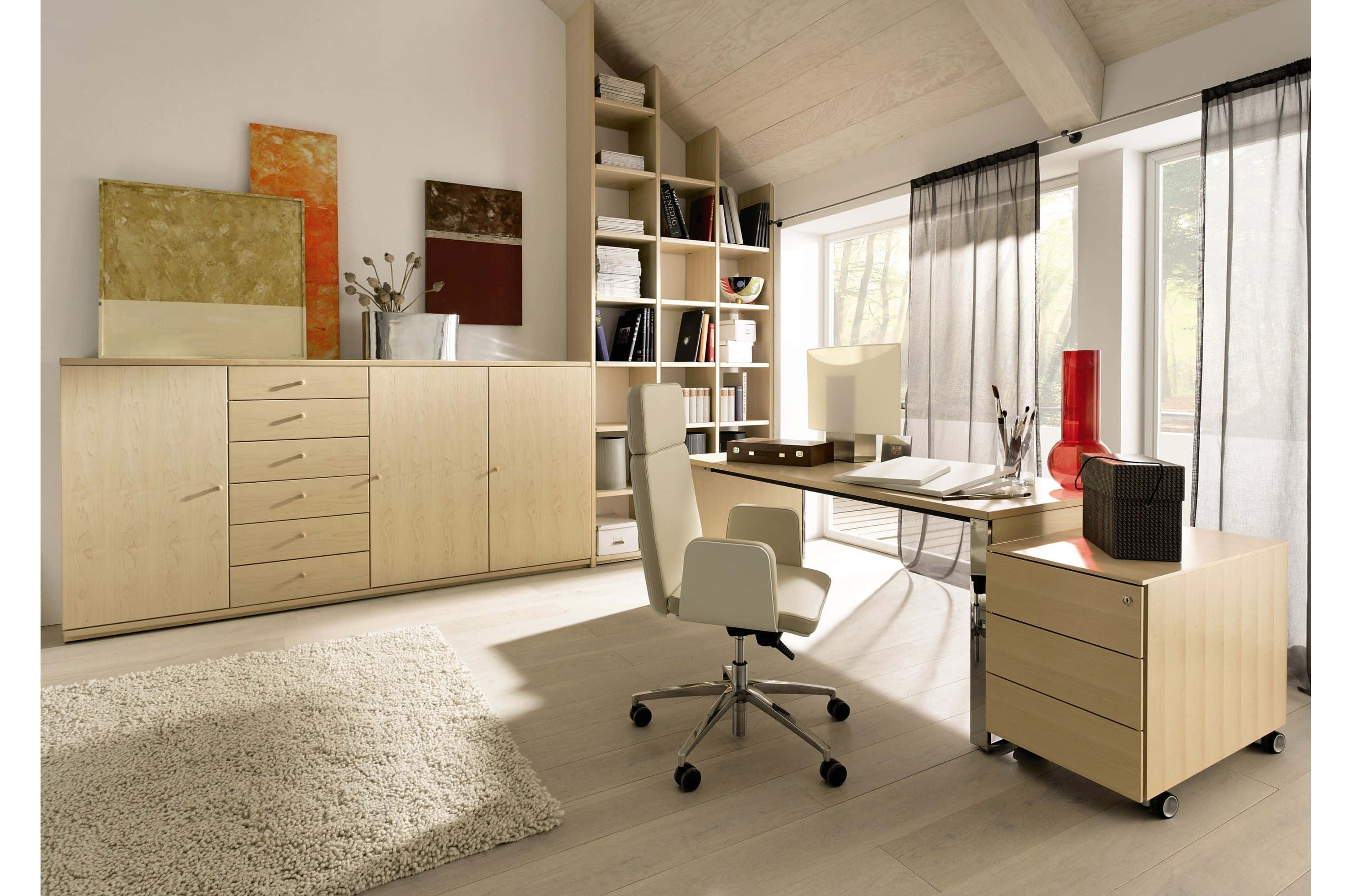 Invigorating Workspace - An Elegant Office Background