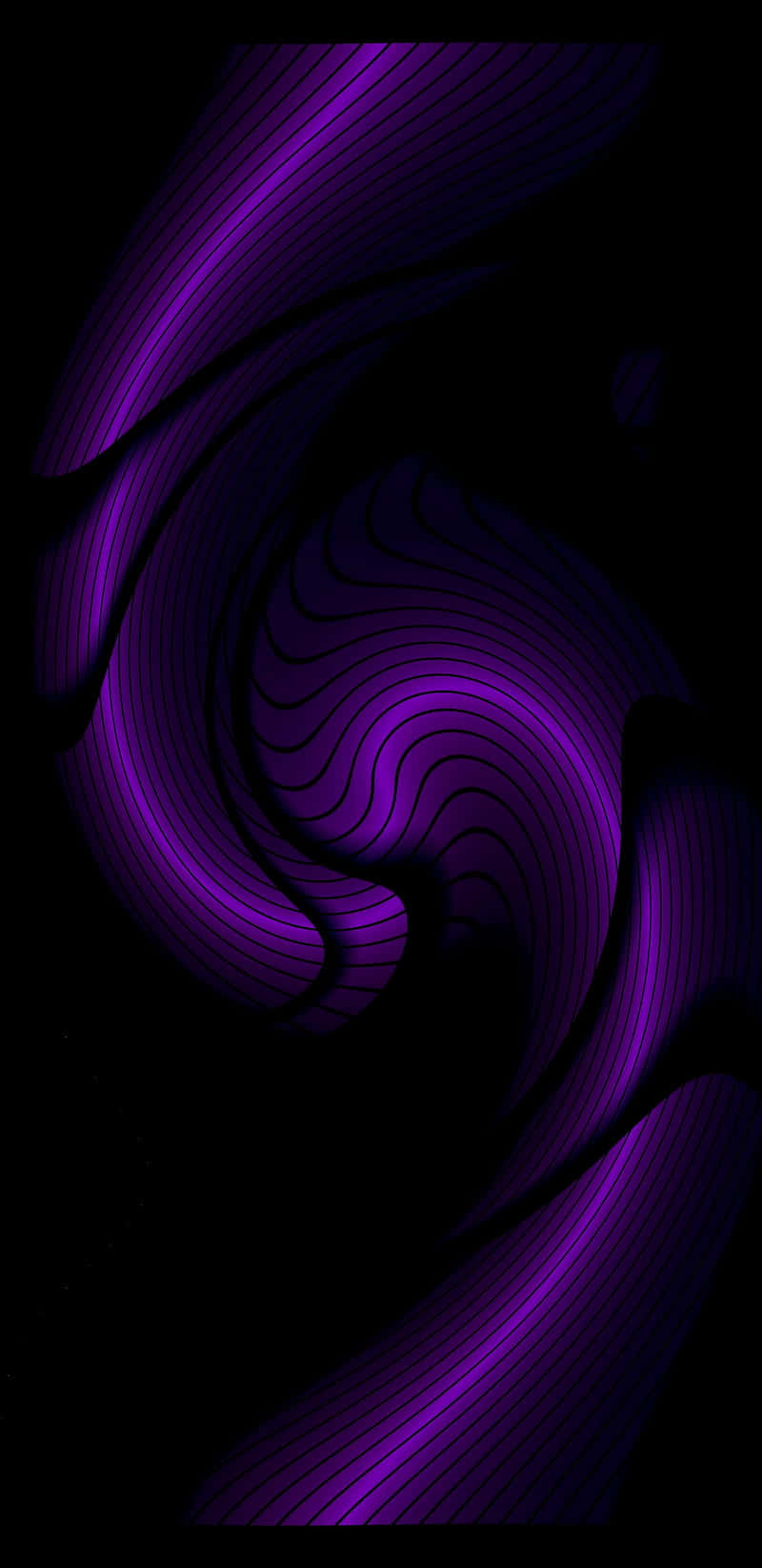 Purple Swirls On A Black Background