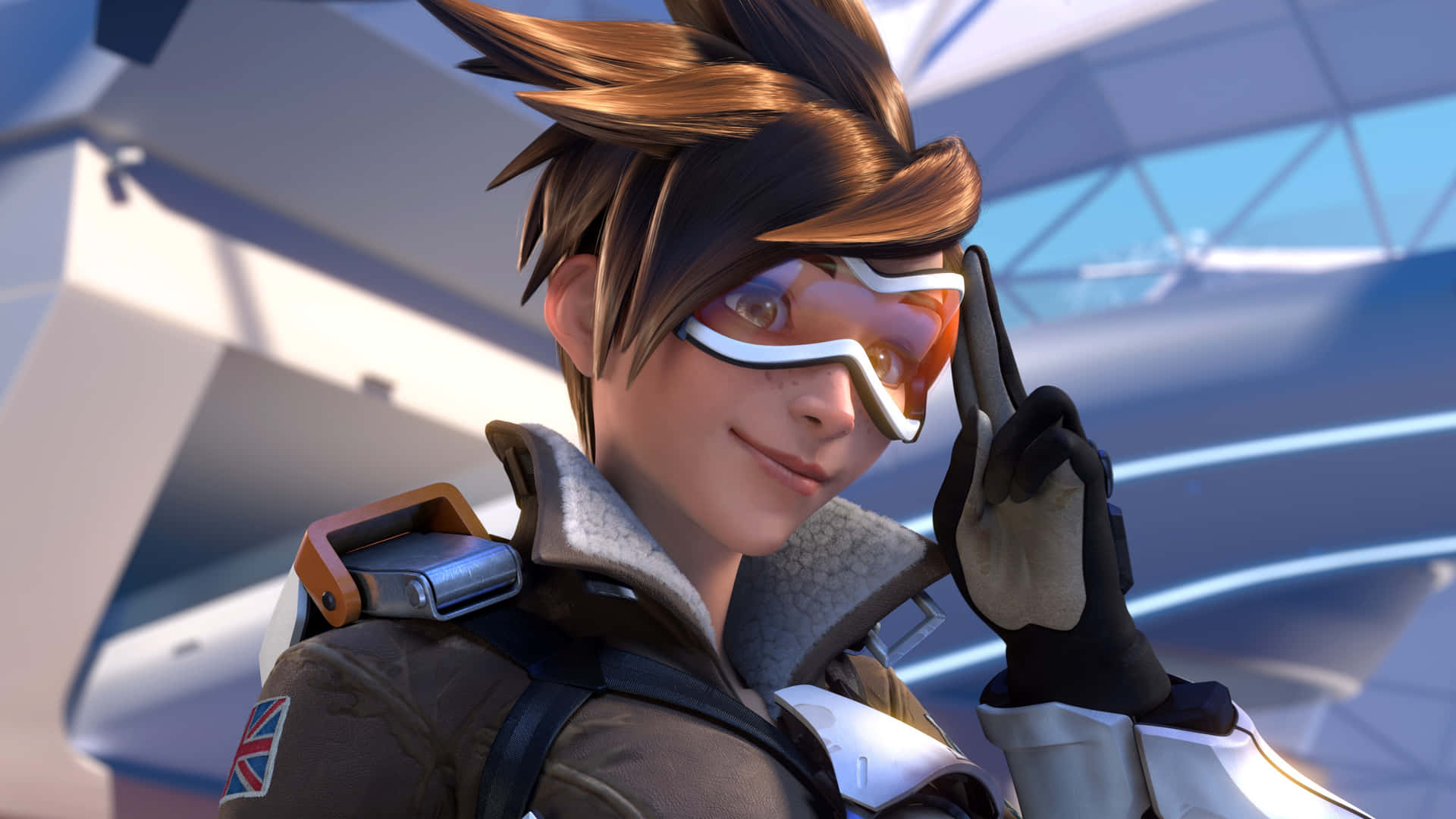 Tracer Salute Best Overwatch Background