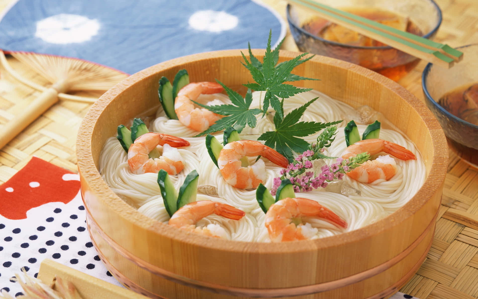 A Bowl Of Shrimp And Vegetables
