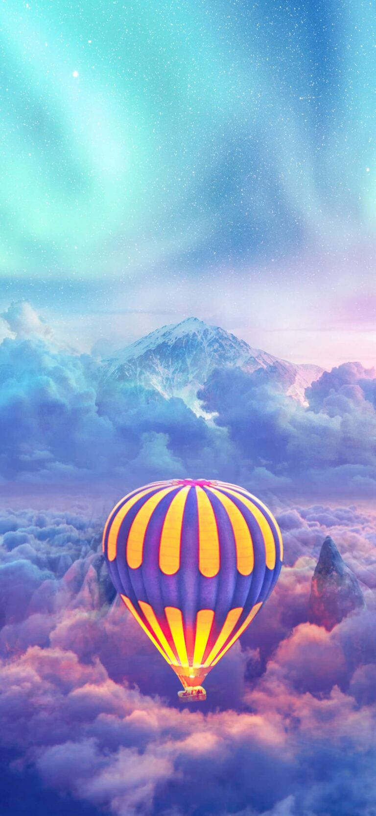 Bestepastell Heißluftballon Wallpaper