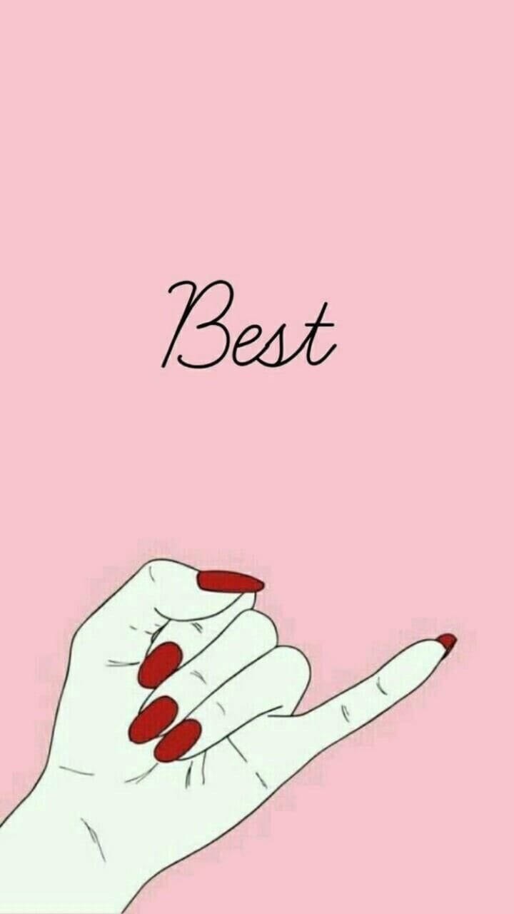 Best Pinky Finger Girly Bff Background