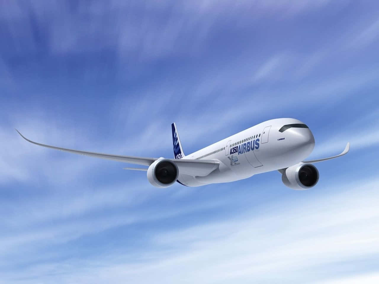 Bestesflugzeug-hintergrundbild Airbus-flugzeug