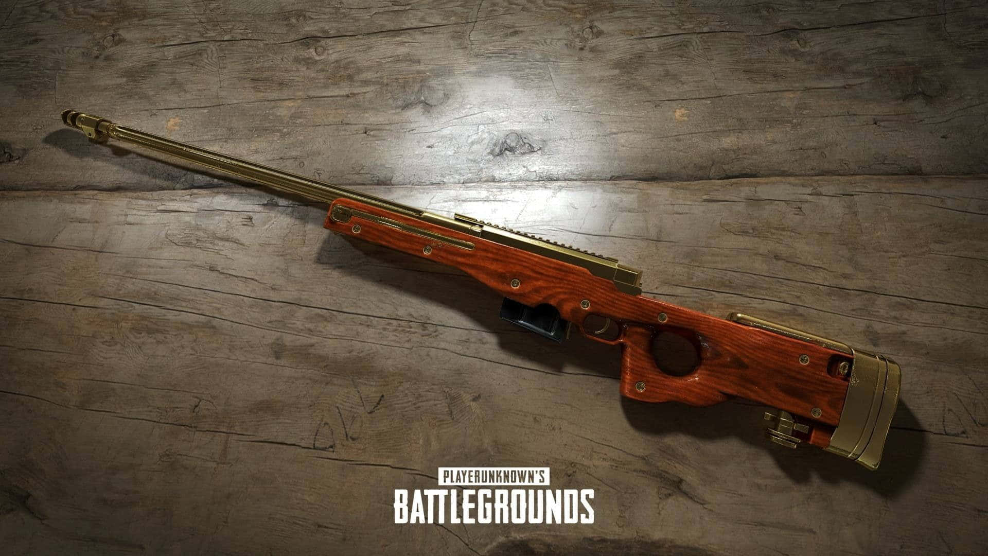 A Wooden Rifle On A Wooden Floor