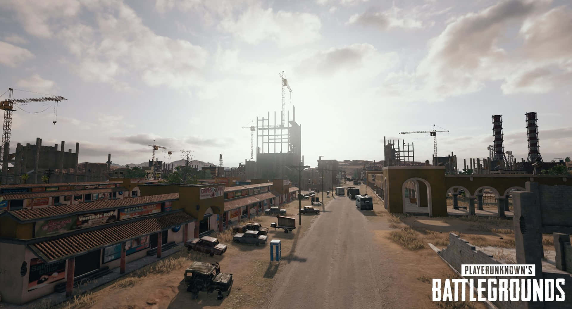 Pubg - A City With Buildings And A Street