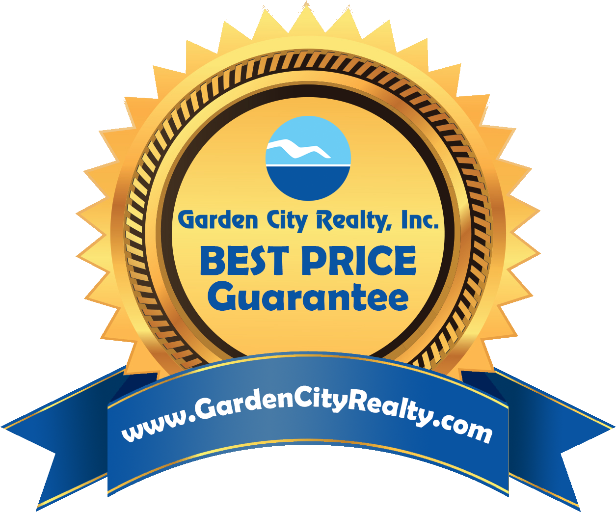 Best Price Guarantee Seal Garden City Realty PNG