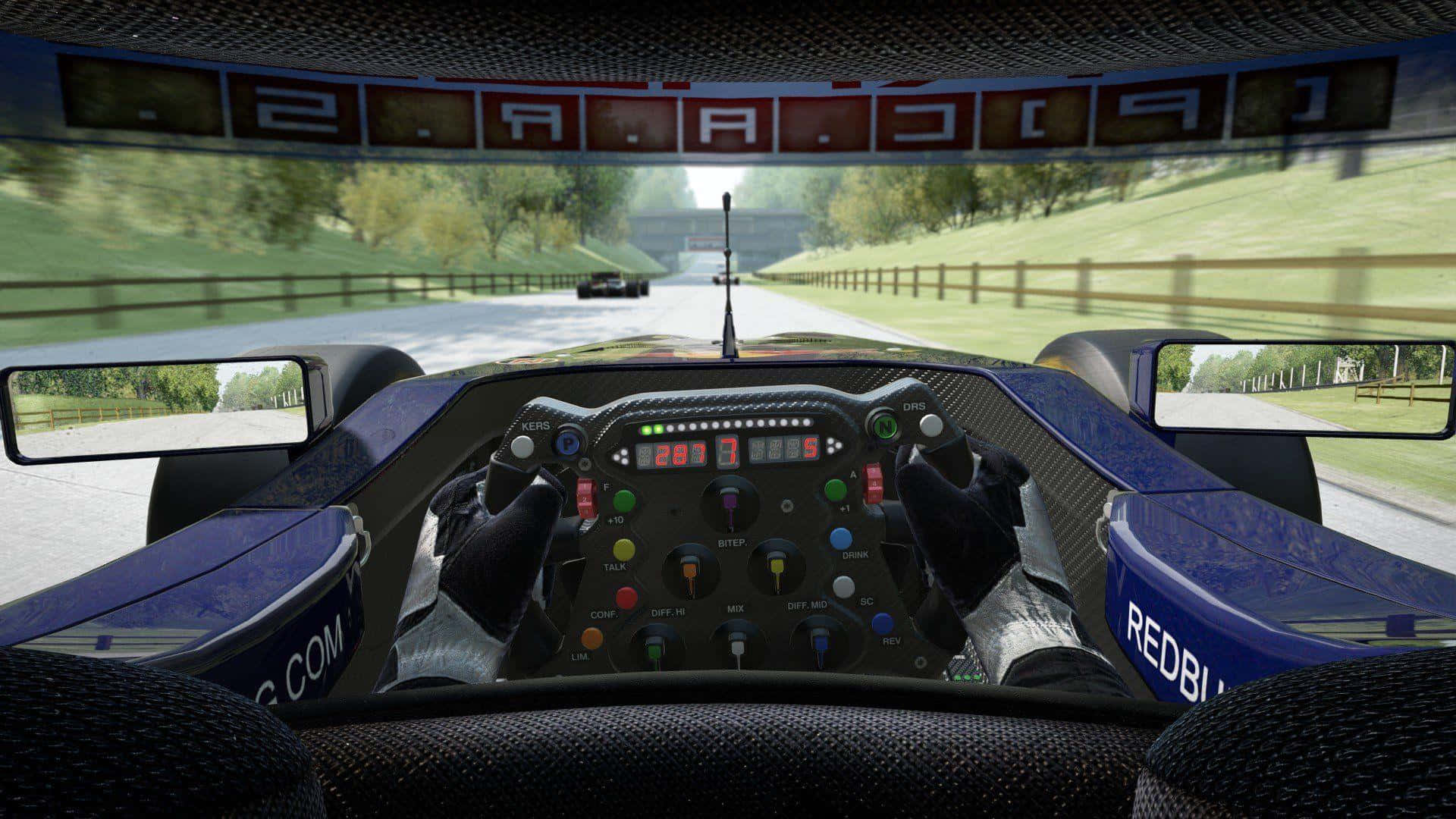 A Screenshot Of A Racing Car