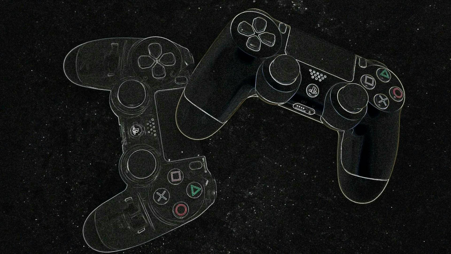 Best Ps4 Controllers Against Space Wallpaper