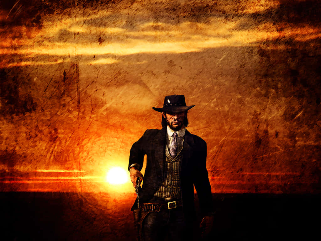 Best Red Dead Redemption 2 John Marston Sunset Backdrop Background