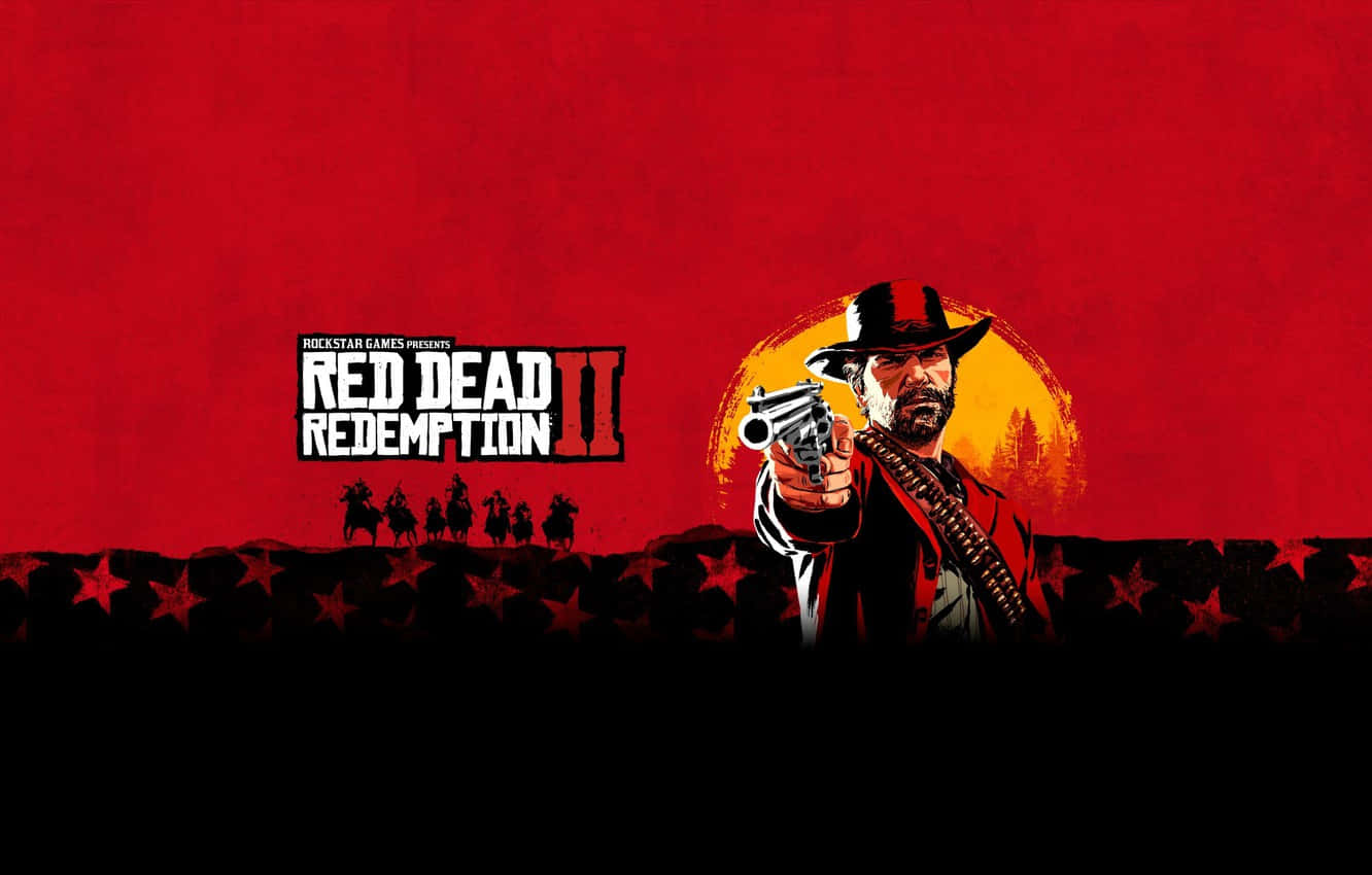 Best Red Dead Redemption 2 Red Game Poster Arthur Morgan Background