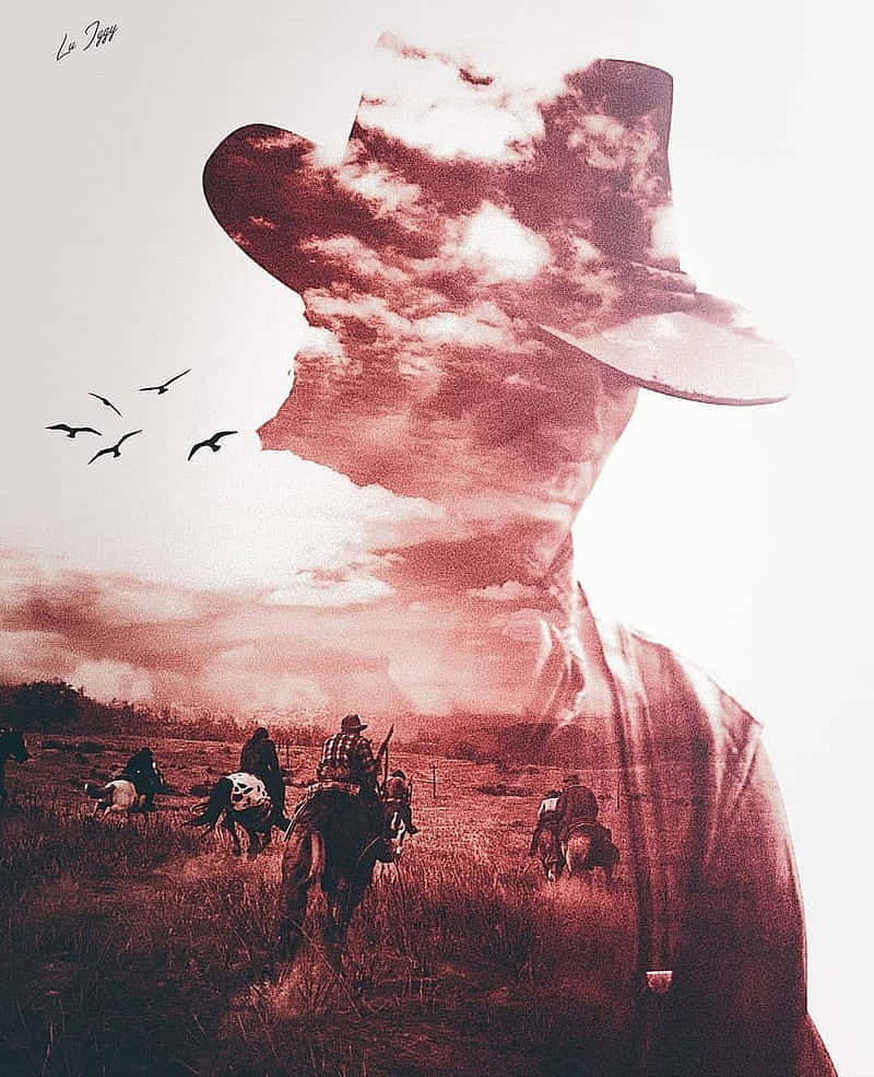 Best Red Dead Redemption 2 Shadow Of Arthur Morgan And Traveling Background
