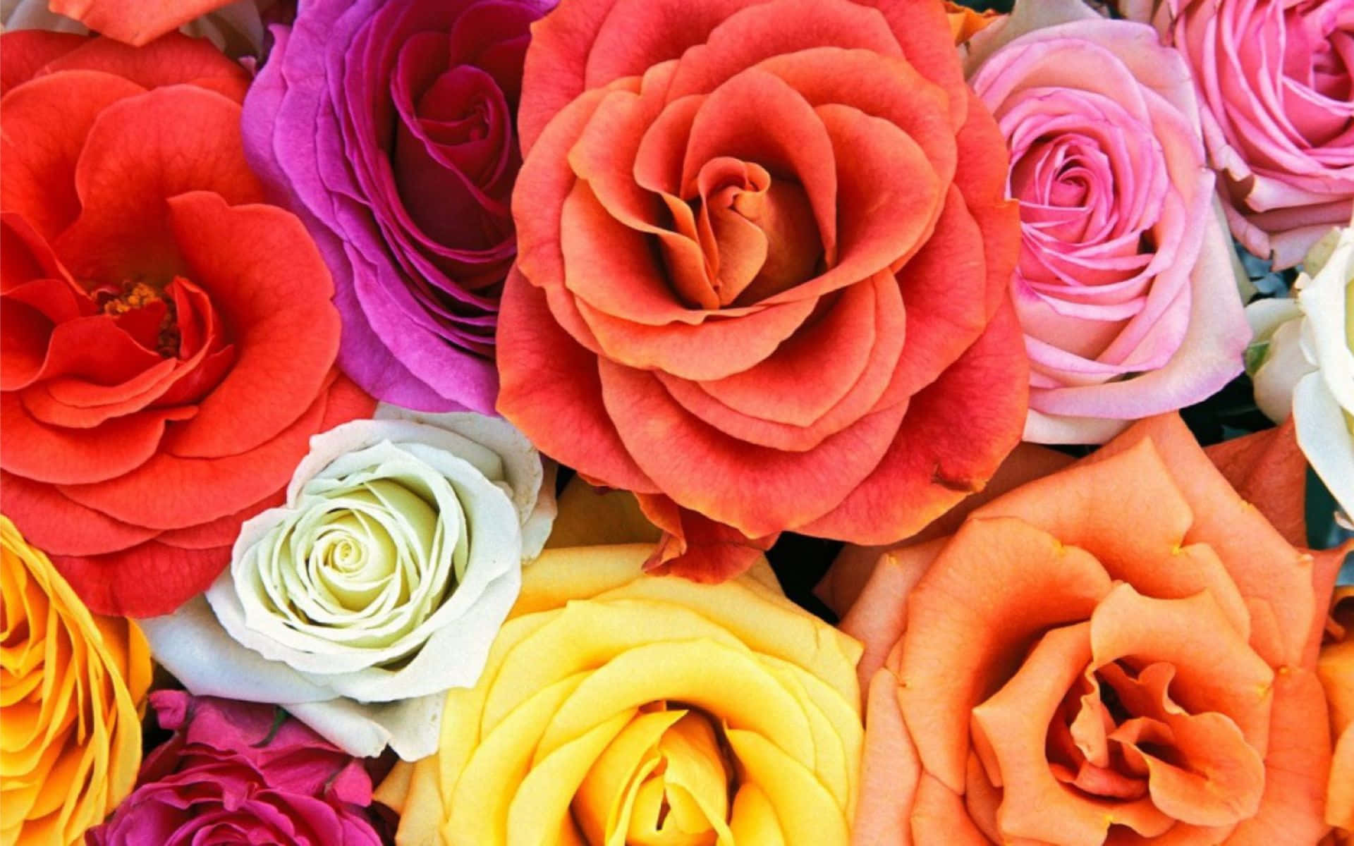 Caption: Romantic Roses Background