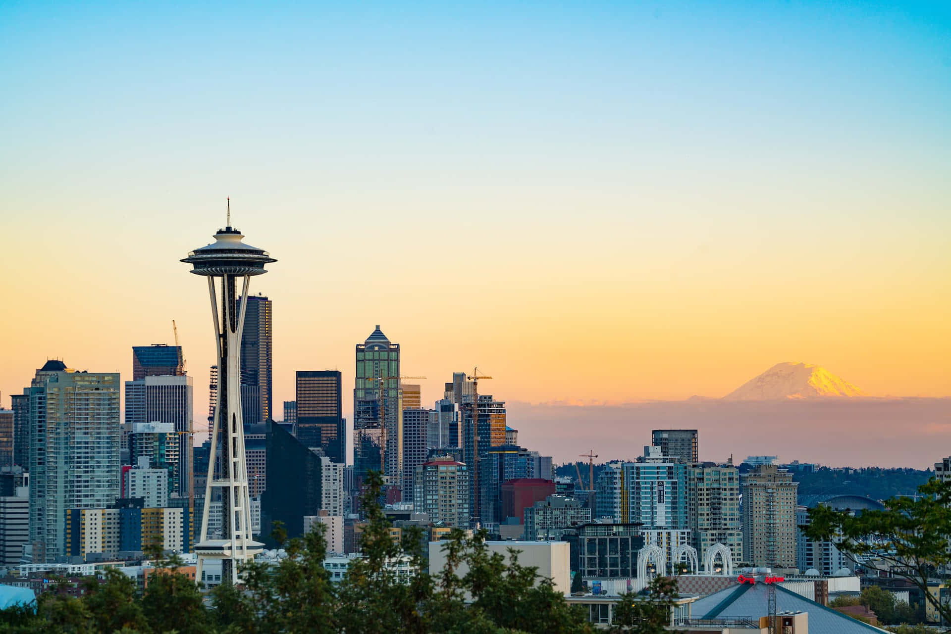 Sfondodel Miglior Panorama Di Seattle Da Vedere A Kerry Park