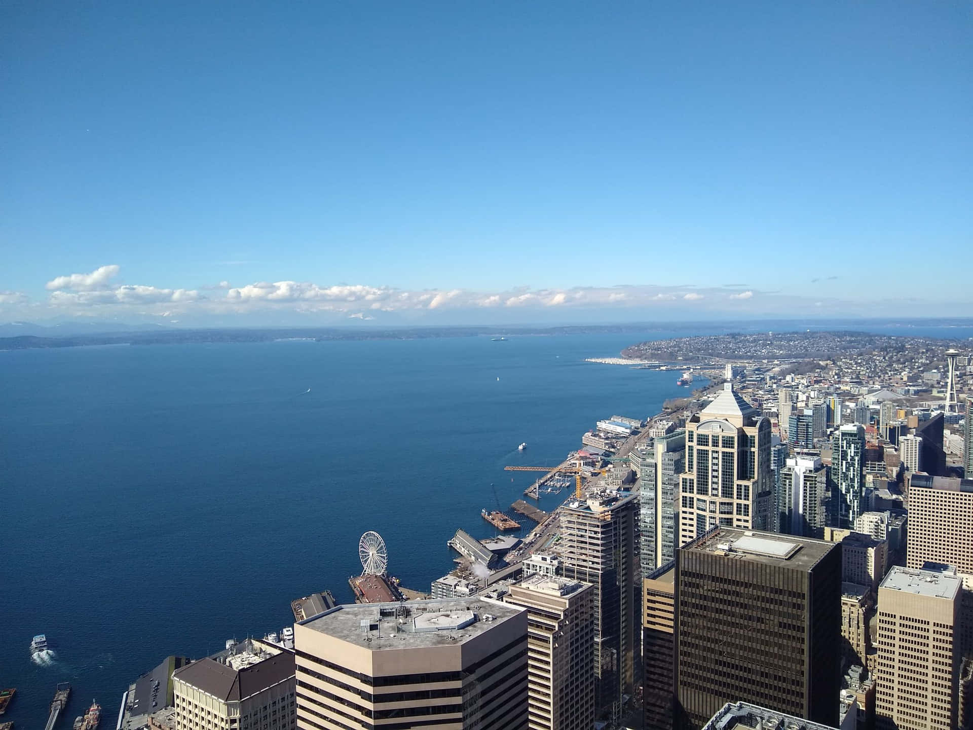 Fondode Pantalla De Seattle Con La Mejor Vista Del Observatorio Sky View.