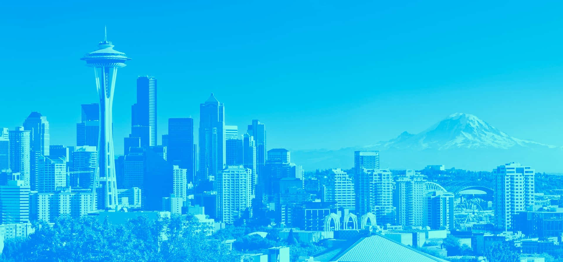 Tiefblauerfilter Bester Hintergrund Von Seattle