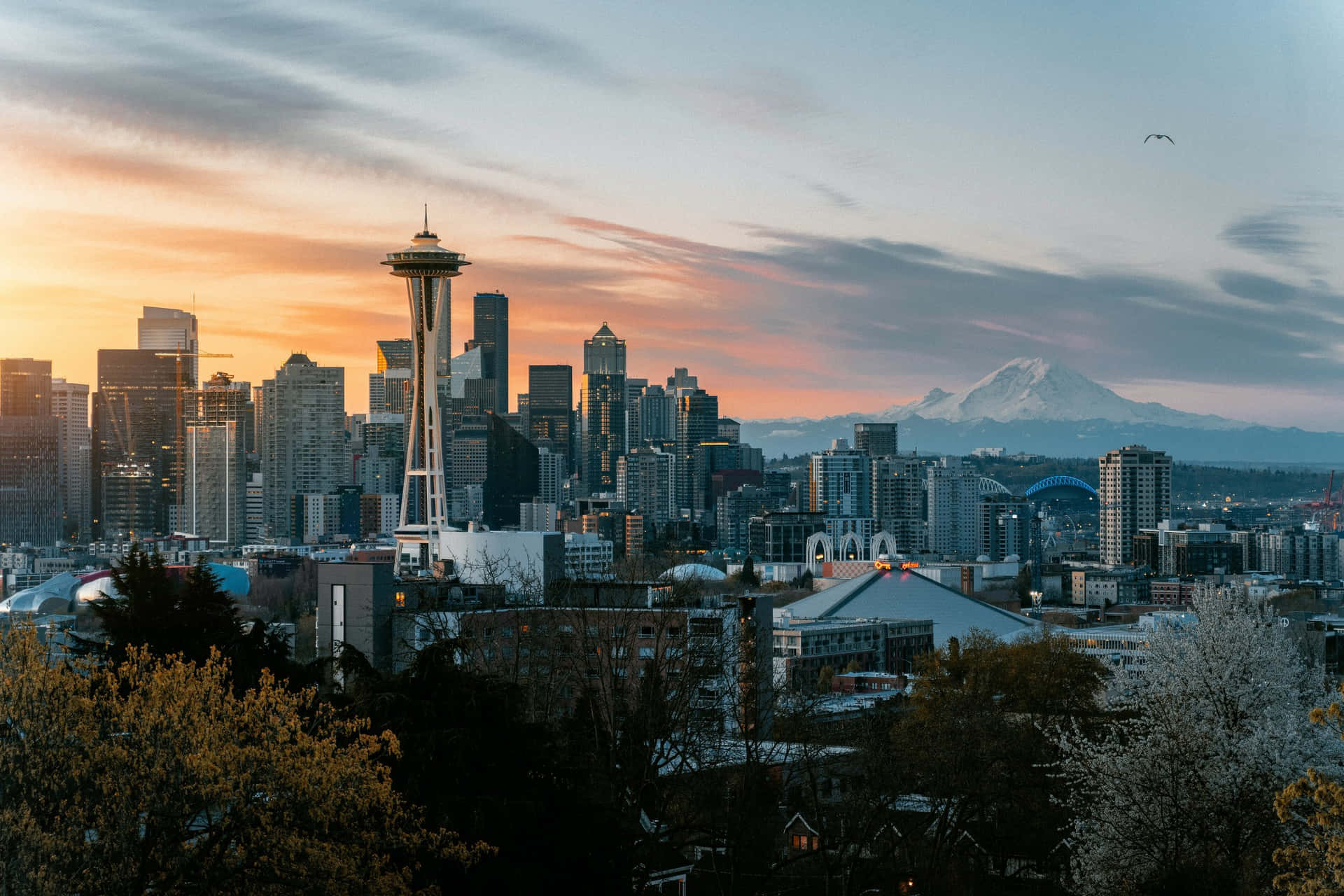 Sunrise City View Best Seattle Background