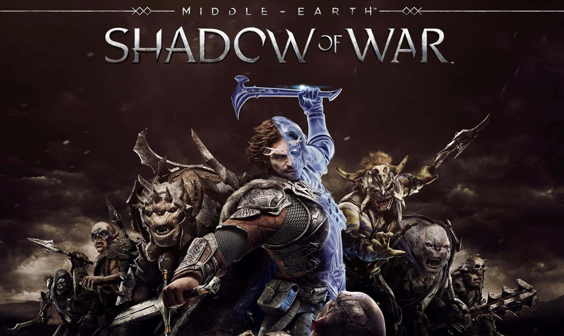 Miglioresfondo Di Shadow Of War Con Talion Che Guida Un Esercito, Poster