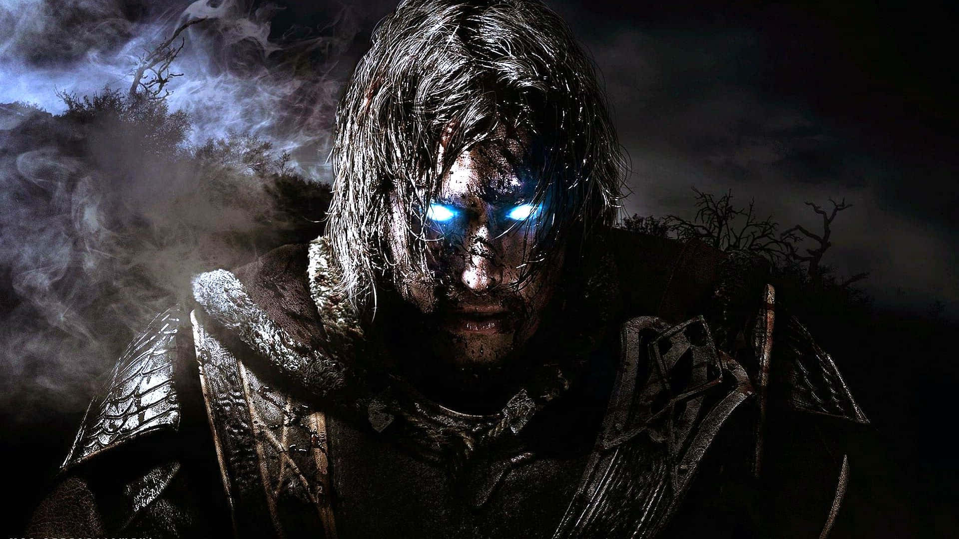 Best Shadow Of War Background Talion With Glowing Eyes