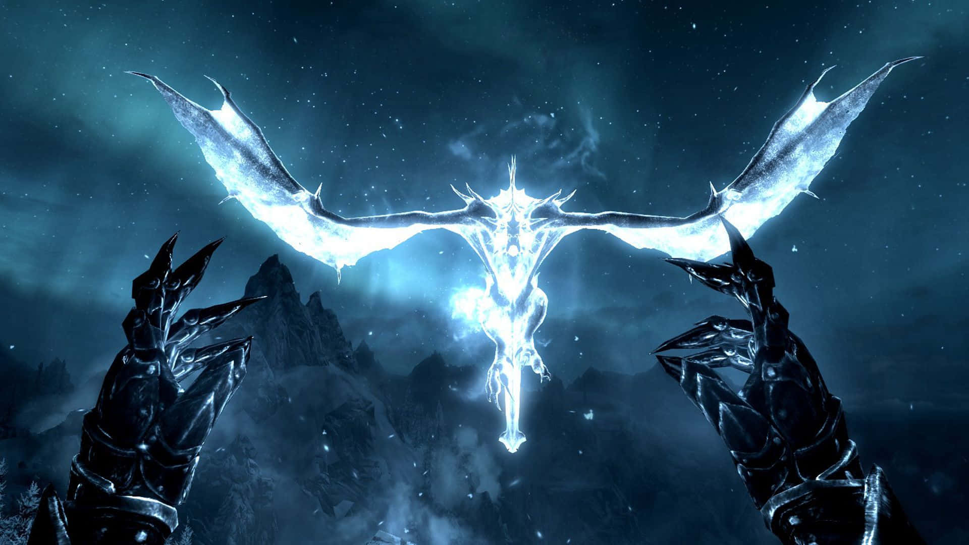 Explore the world of Skyrim from the comfort of your home Wallpaper
