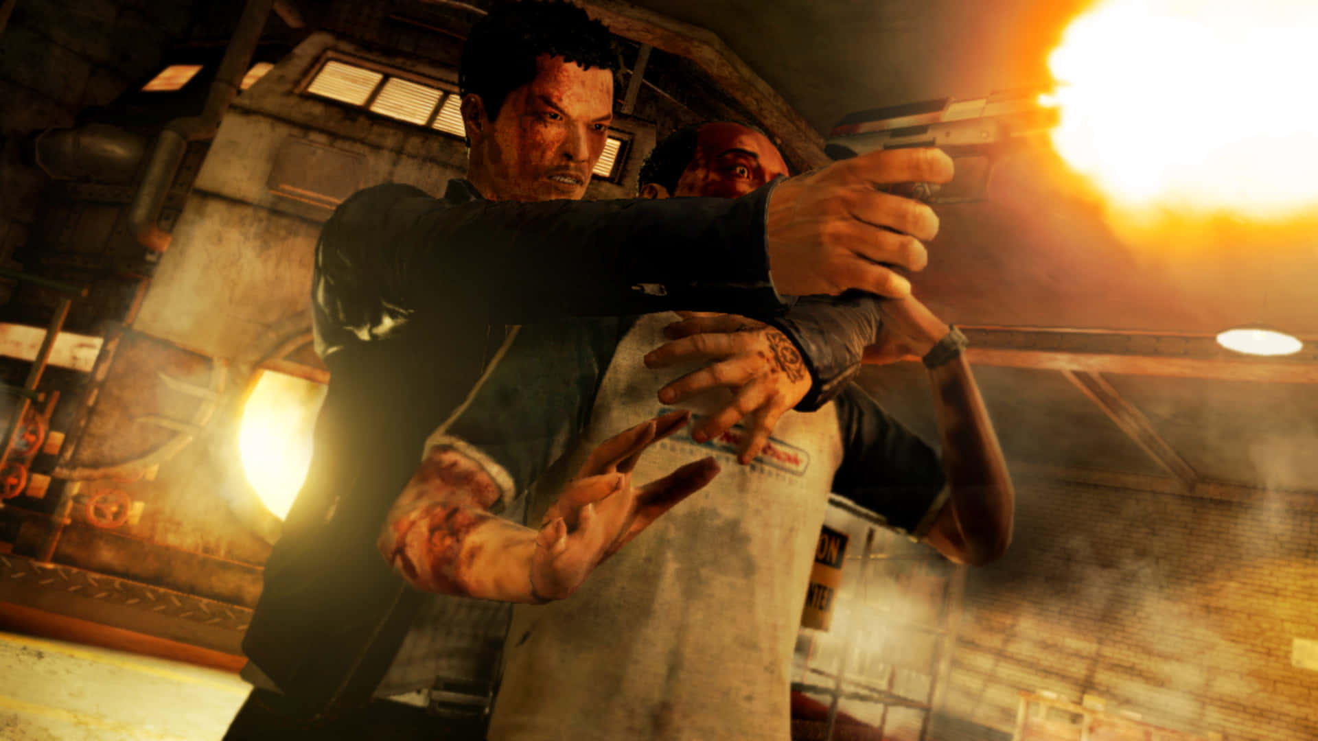 Best Sleeping Dogs Background Wei Shen Shooting With A Hostage