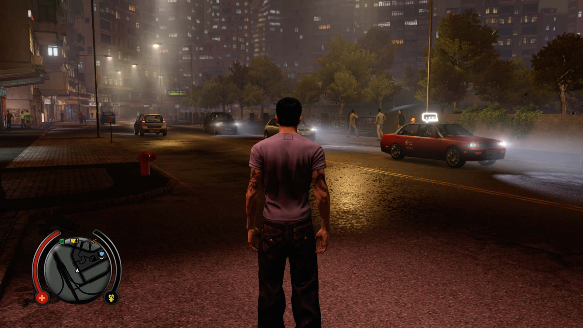 Dramatic Still Shot of the Iconic Game, Sleeping Dogs.